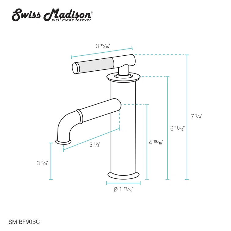 Avallon Single Hole, Single-Handle Sleek, Bathroom Faucet