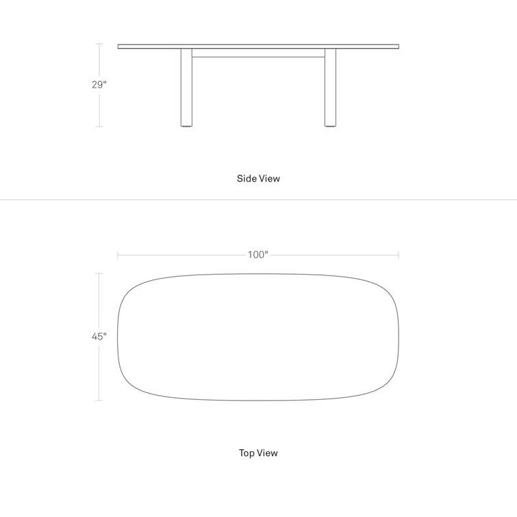 Good Times Oval Solid Wood Top Dining Table