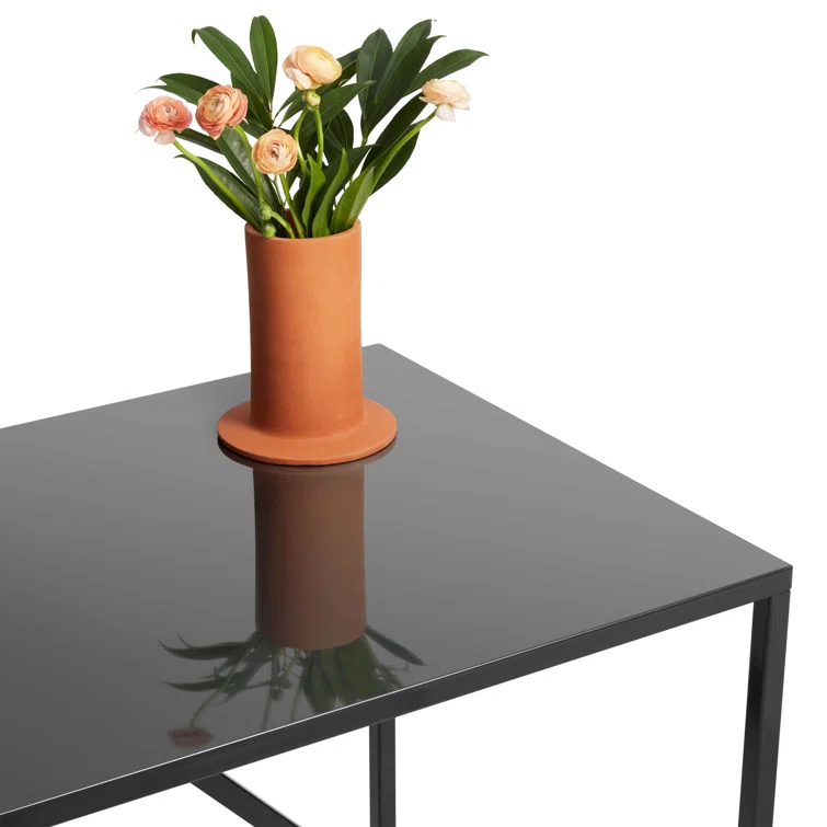Strut Walnut Metal Base Dining Table