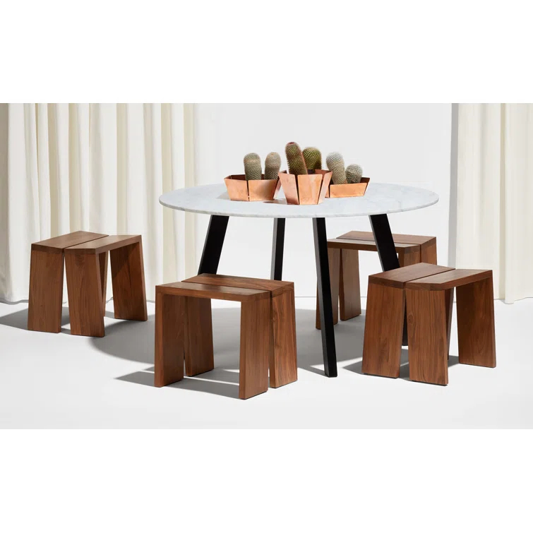 Right Round Marble Dining Table