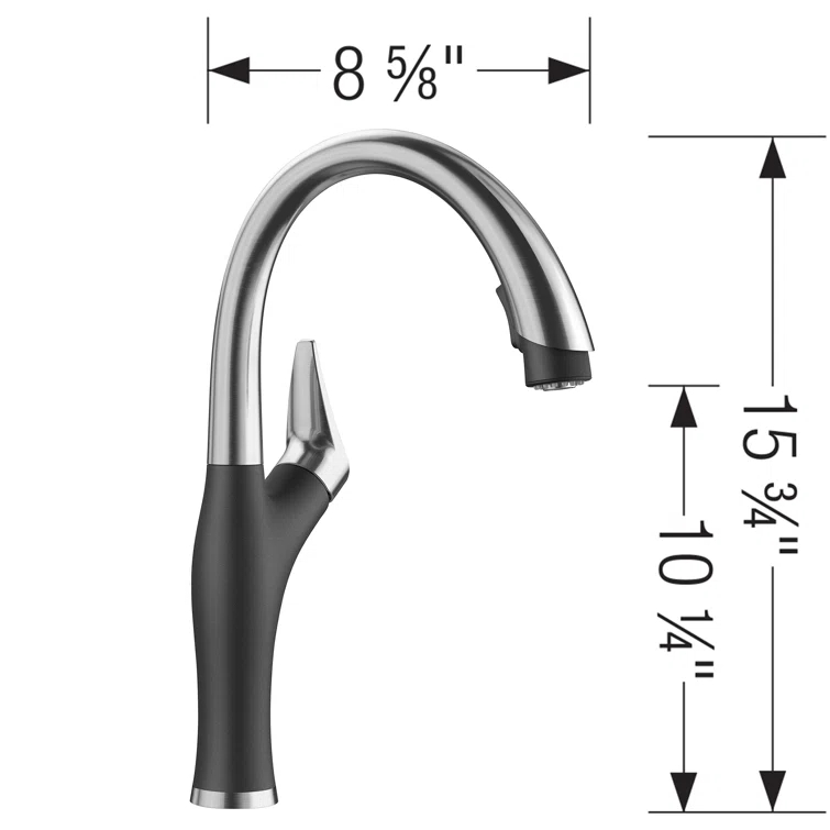 Artona Pull Down Dual Spray Kitchen Faucet