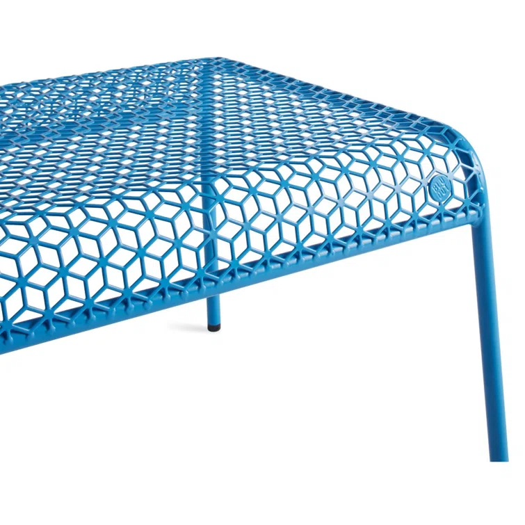 Hot Mesh Metal Outdoor Ottoman