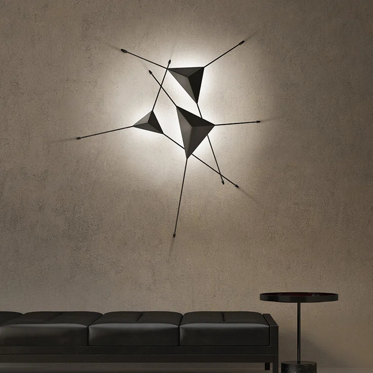 Abstract LED Flush Mounted Sconce