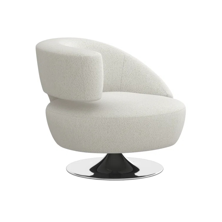 Isabella Upholstered Swivel Barrel Chair