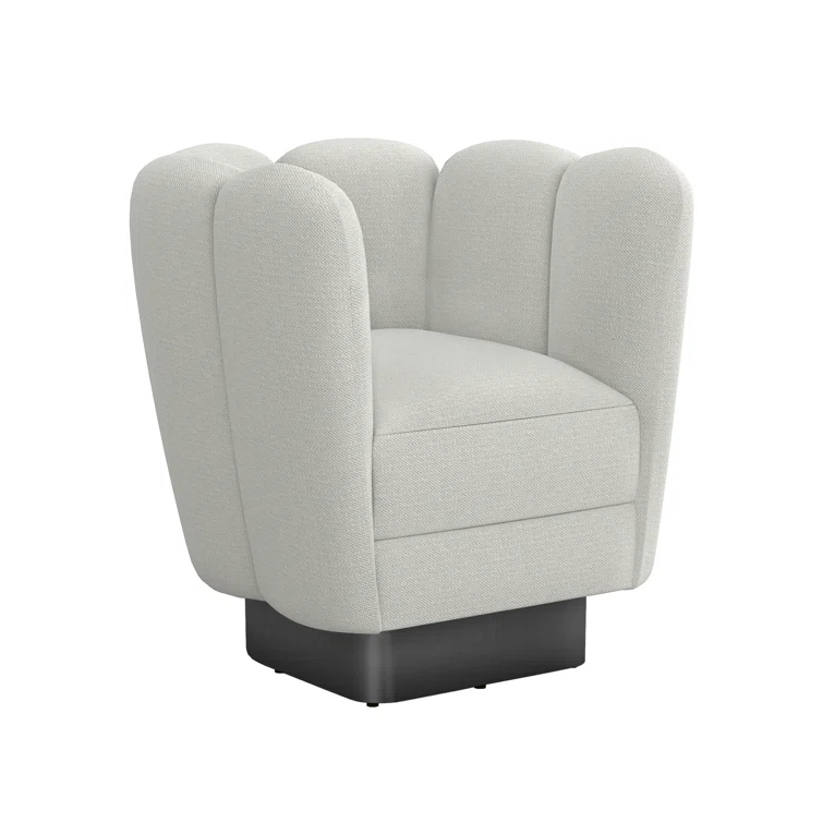 Gallery Upholstered Swivel Barrel Chair