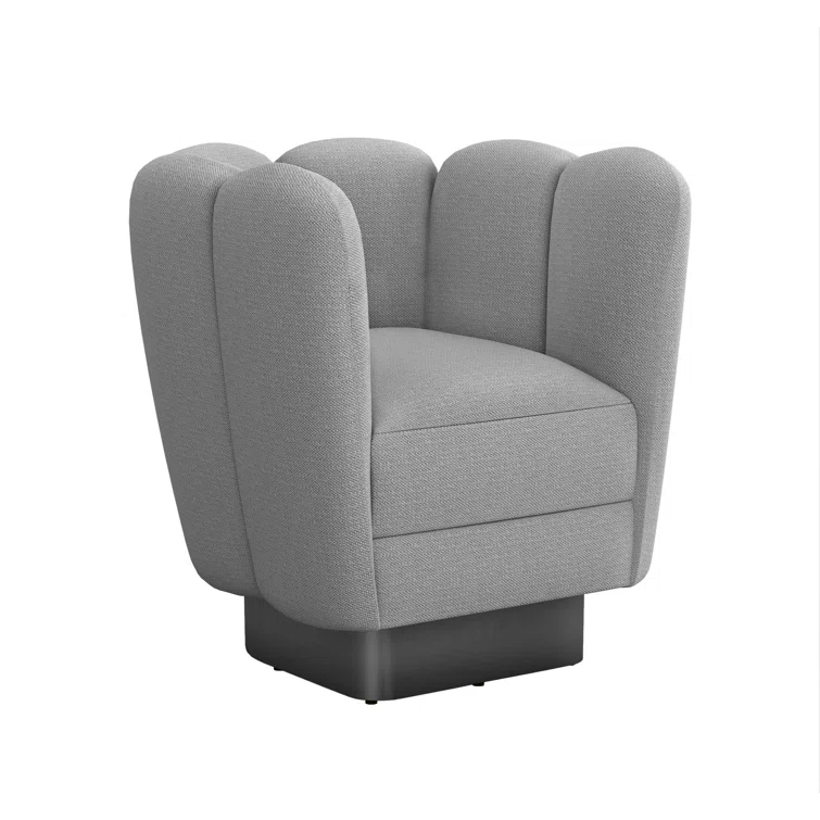 Gallery Upholstered Swivel Barrel Chair