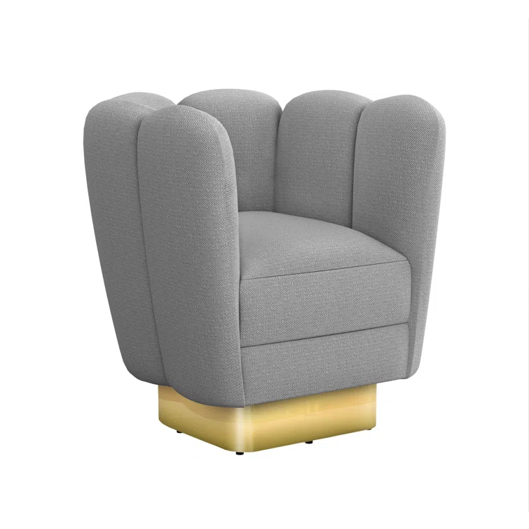 Gallery Upholstered Swivel Barrel Chair