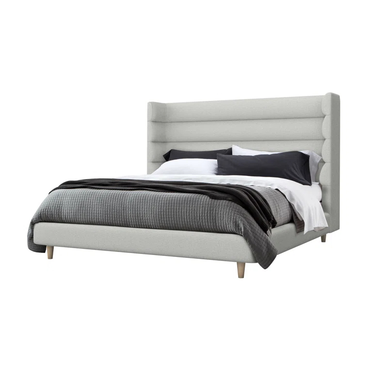 Ornette Upholstered Wingback Bed
