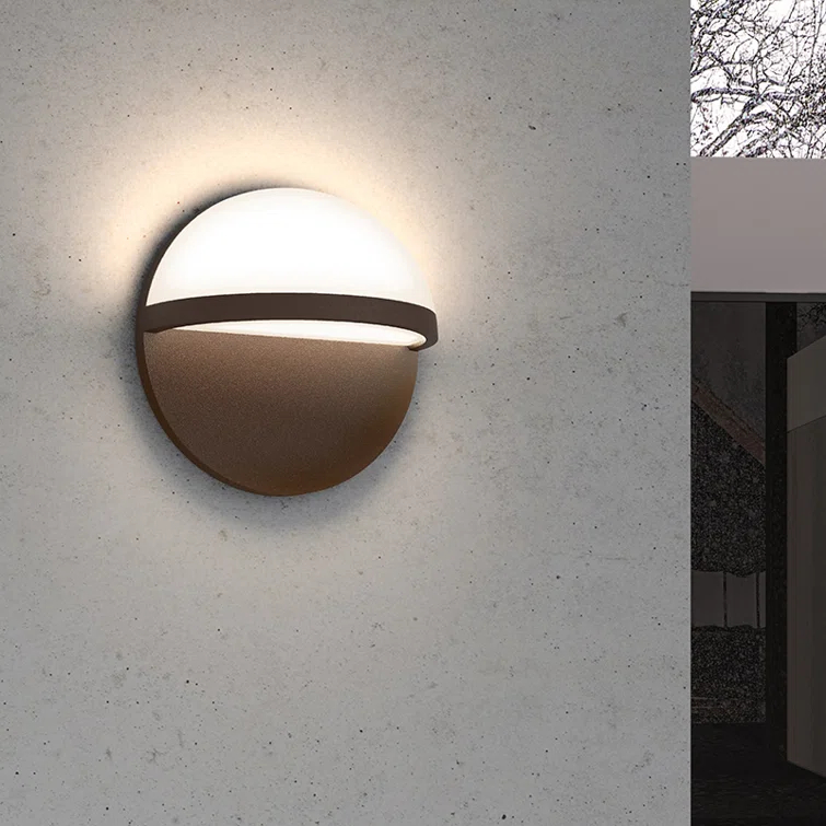 Inside-Out Aluminum LED Flush Mounted Sconce