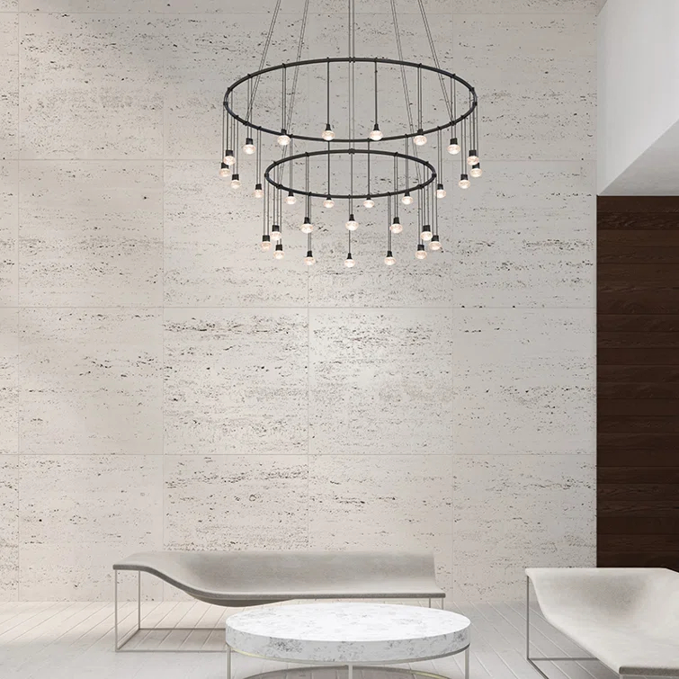 SONNEMAN Suspenders® 30 - Light Satin Black LED Cluster Pendant