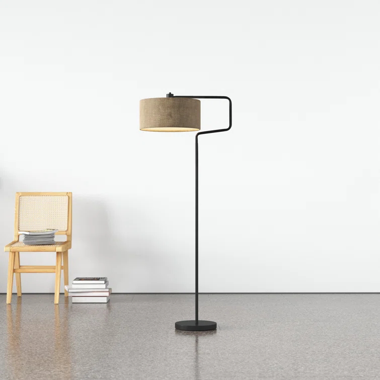 Wenham 57'' Swing Arm Floor Lamp