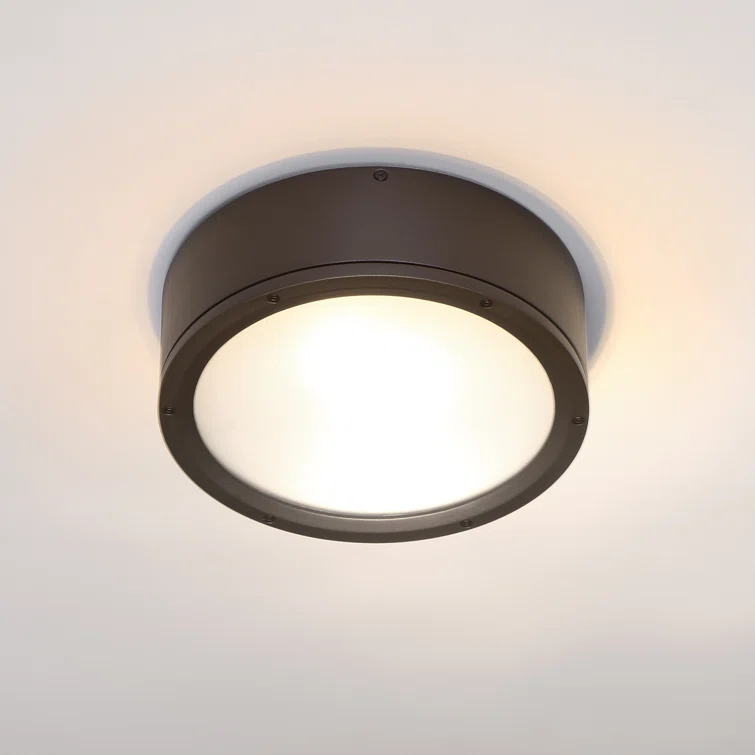 Tube Glass Flush Mount