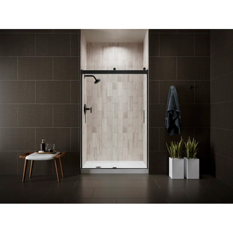 Levity 47.58" x 74" Bypass Shower Door with CleanCoat® Technology