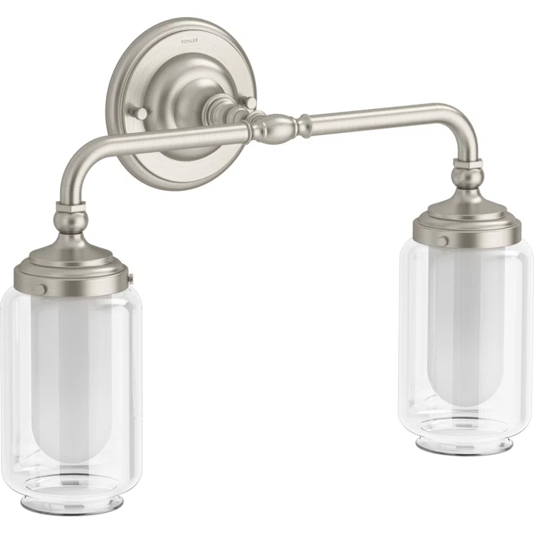 Artifacts 1 Light Indoor Bathroom Wall Sconce, Downlight Position Only, UL Listed