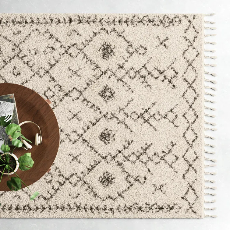 Mossy Charcoal/Beige Rug