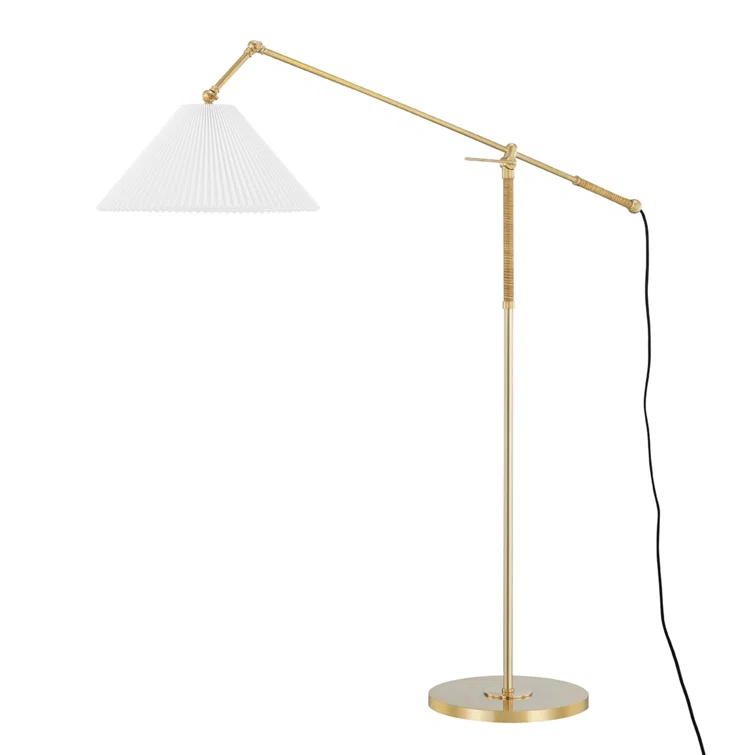 Elyna Floor Lamp - Antique Brass