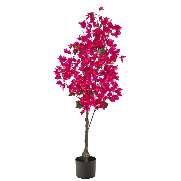 Primrue Faux Flowering Tree in Planter