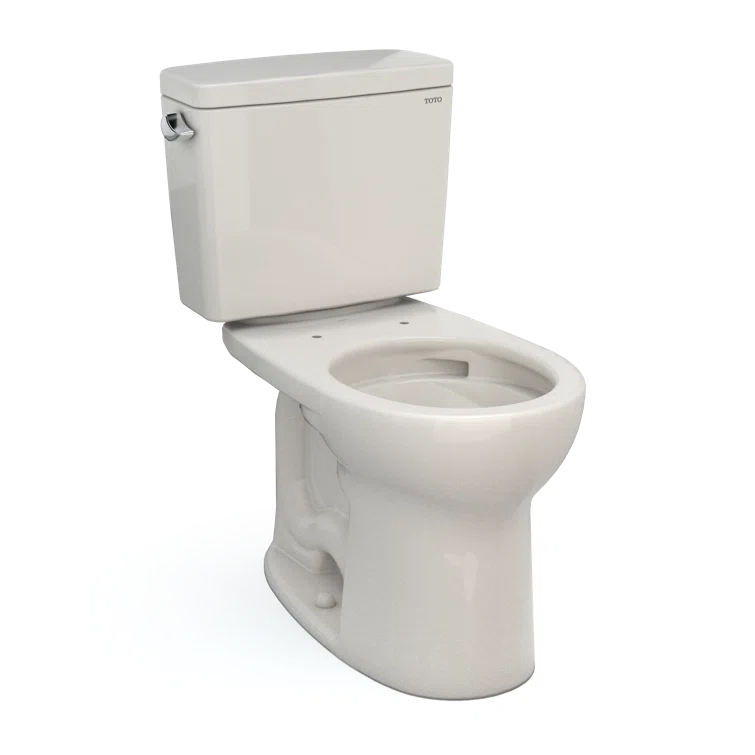 Drake® 1.6 GPF Round Two-Piece Toilet with Tornado Flush (Seat Not Included)