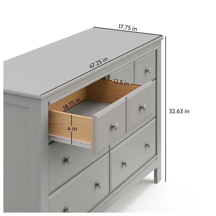 Benton 6 Drawer Double Dresser