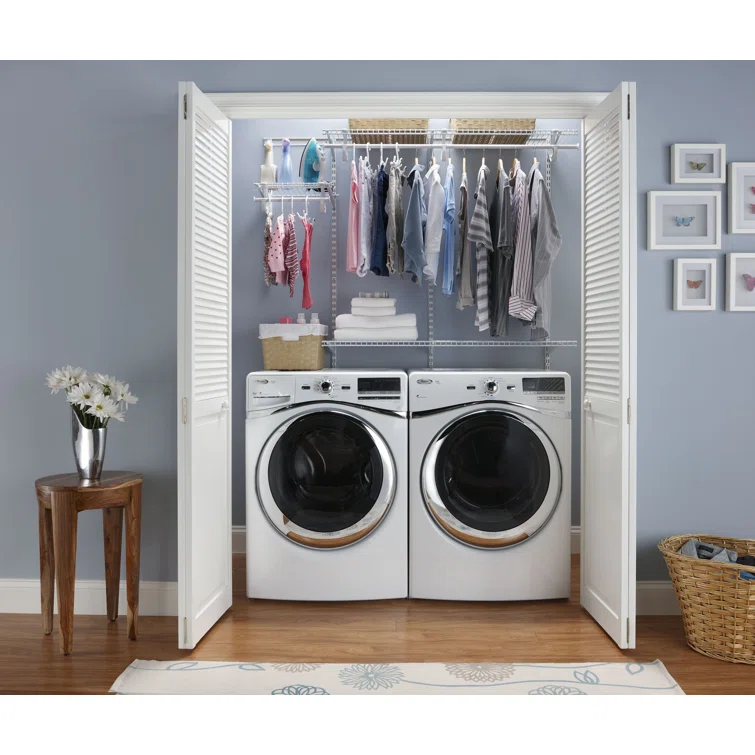 ShelfTrack 48" W - 72" W Closet System Starter Kit