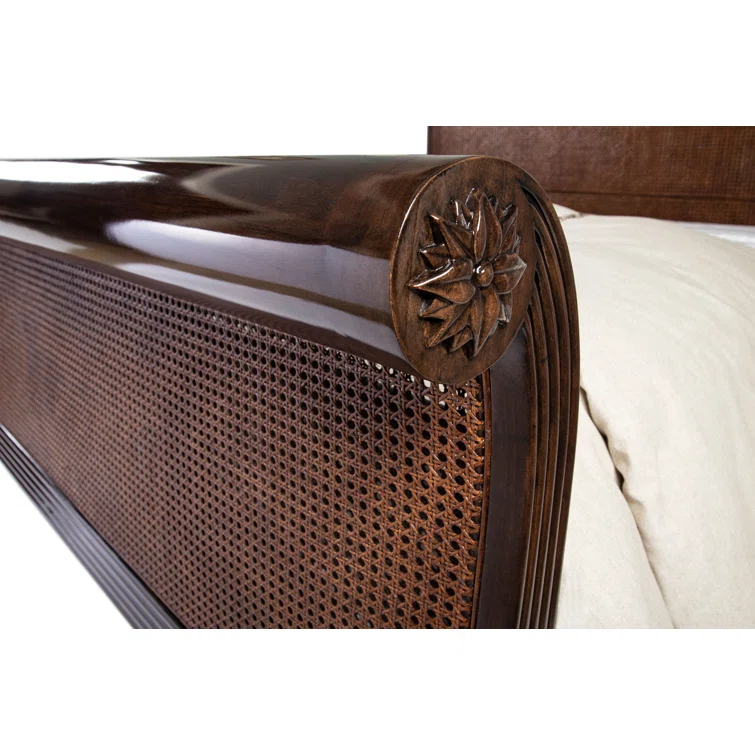 Theodore Alexander Alexa Hampton Solid Wood Sleigh Bed