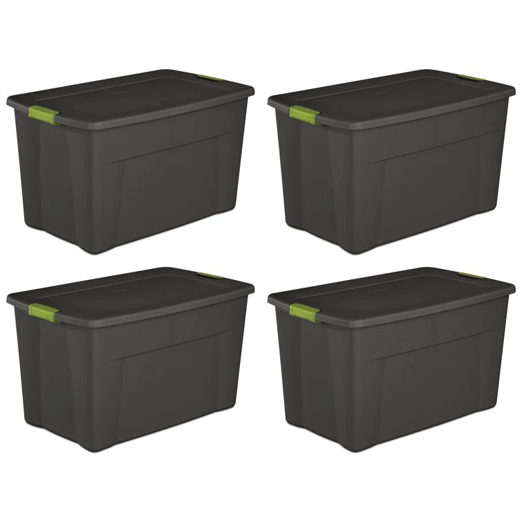 Sterilite Storage Tote Box with Latching Container Lid