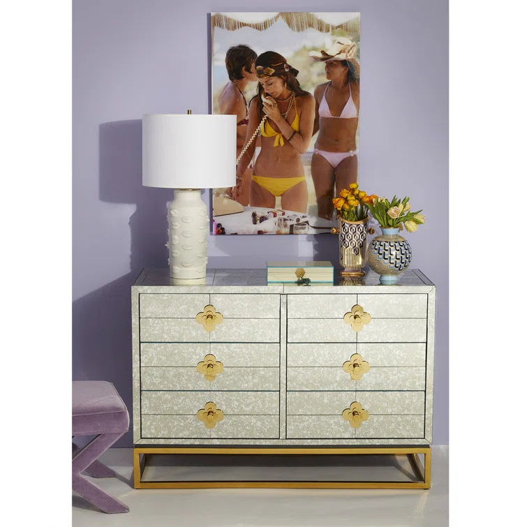 Jonathan Adler Delphine Six Drawer Credenza