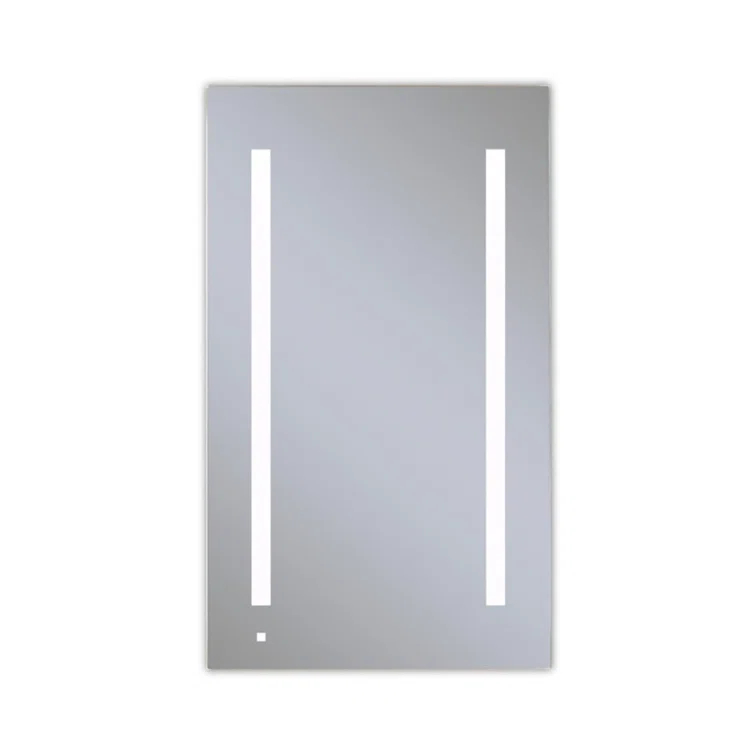 AiO Recessed Frameless Medicine Cabinet with 6 Adjustable Shelves and LED Lighting