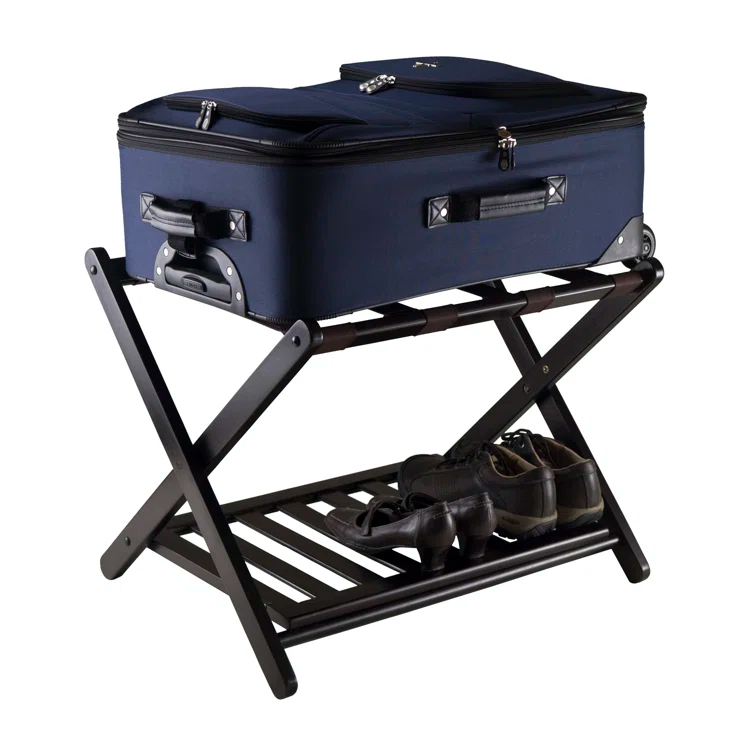 Folding Wood Luggage Rack