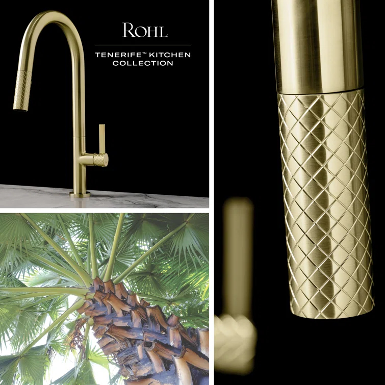 Rohl TE65D1LMAG Tenerife Pull-Down Bar/Food Prep Kitchen Faucet