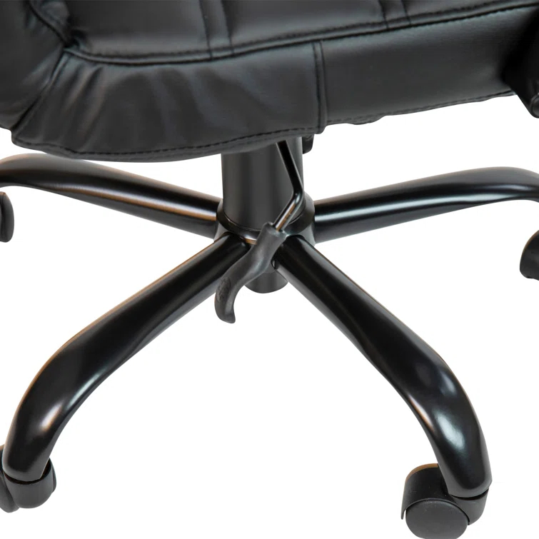 Whitney Ergonomic Upholstered Mid-Back Swivel Office Chair by Flash Furniture