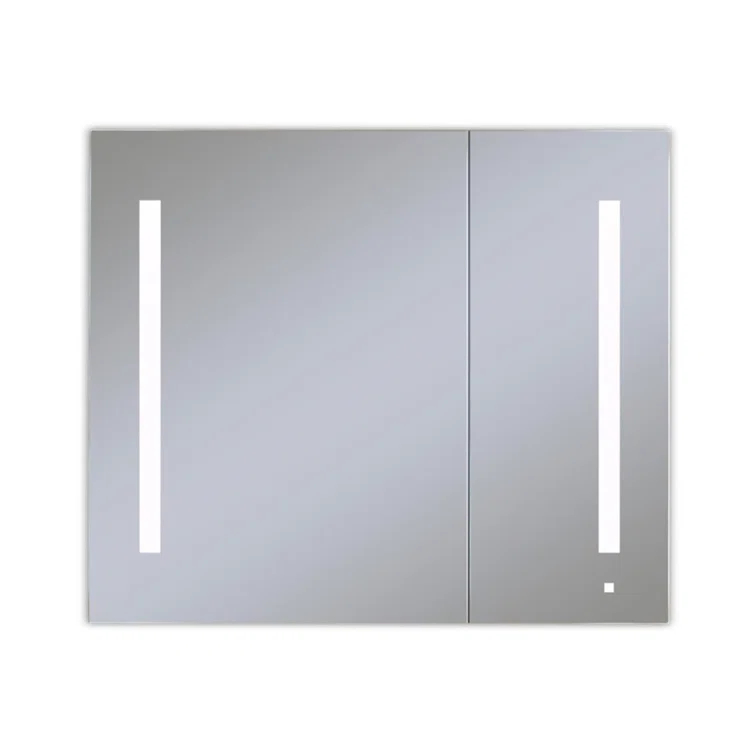 Robern AiO Recessed Framed Medicine Cabinet with 3 Adjustable Shelves and LED Lighting