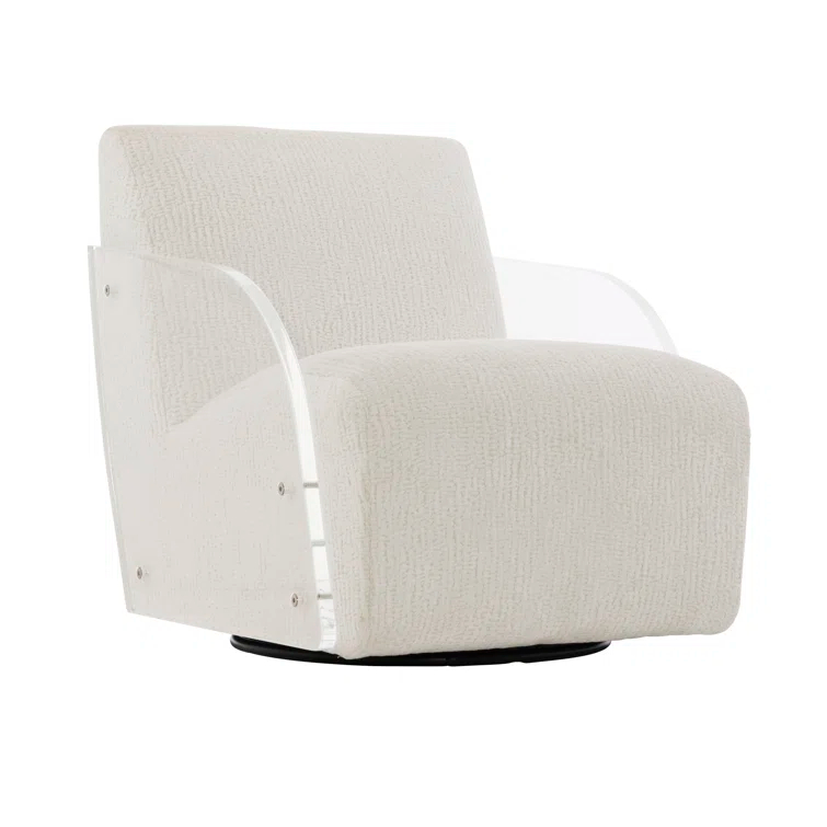 Perla Upholstered Swivel Armchair