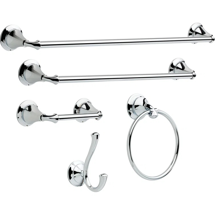 Linden™ Wall Mount Pivot Arm Toilet Paper Holder Bath Hardware Accessory