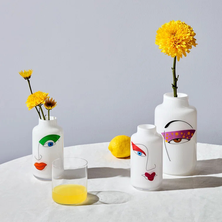 Nude Rock & Pop Artist Collection Handmade Lead Free Crystal Table Vase