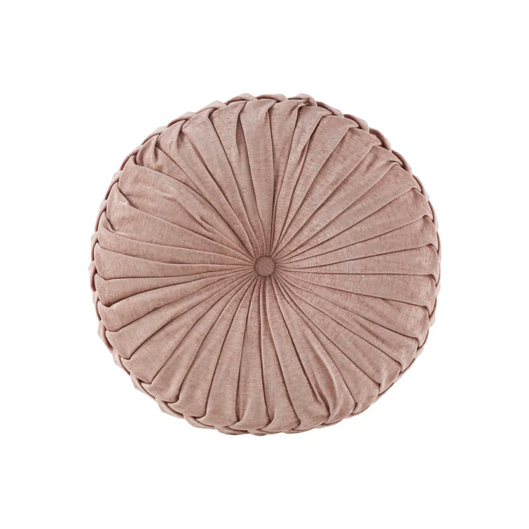 Intelligent Design Loretta Poly Chenille Round Floor Pillow Cushion