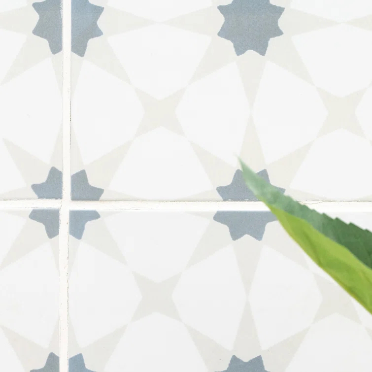 Amara 8" x 8" Encaustic Look Matte Porcelain Floor & Wall Tile