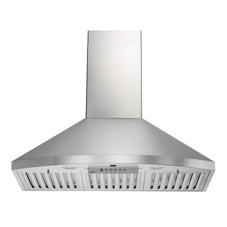 Kobe Range Hoods 36" Stainless Steel 800 CFM Ducted (Vented) Wall Range Hood with Baffle Filter