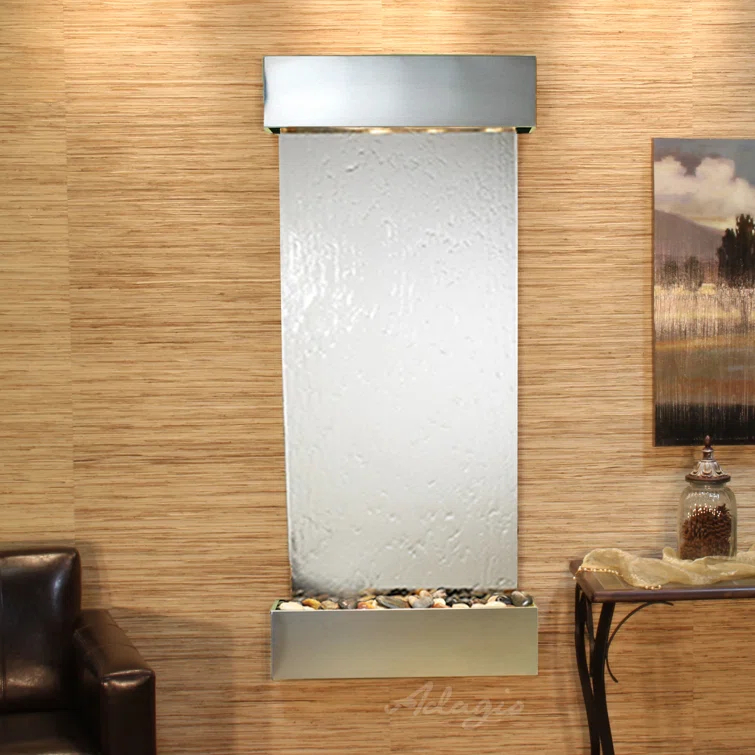 Adagio IFS2040 Inspiration Falls - Silver Mirror Wall Fountain