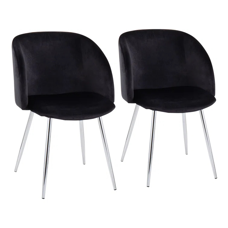 Terrance 18.5'' H Velvet Upholstered Parsons Chair