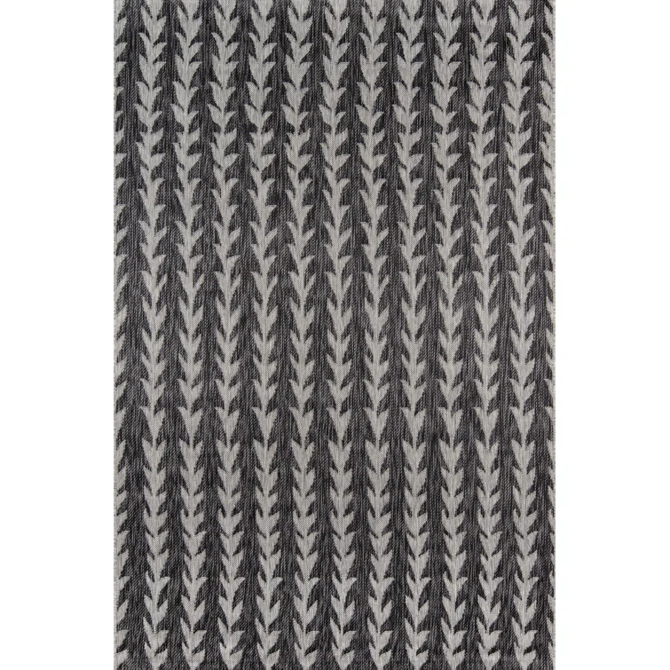 Amalfi Charcoal/Gray Indoor/Outdoor Rug