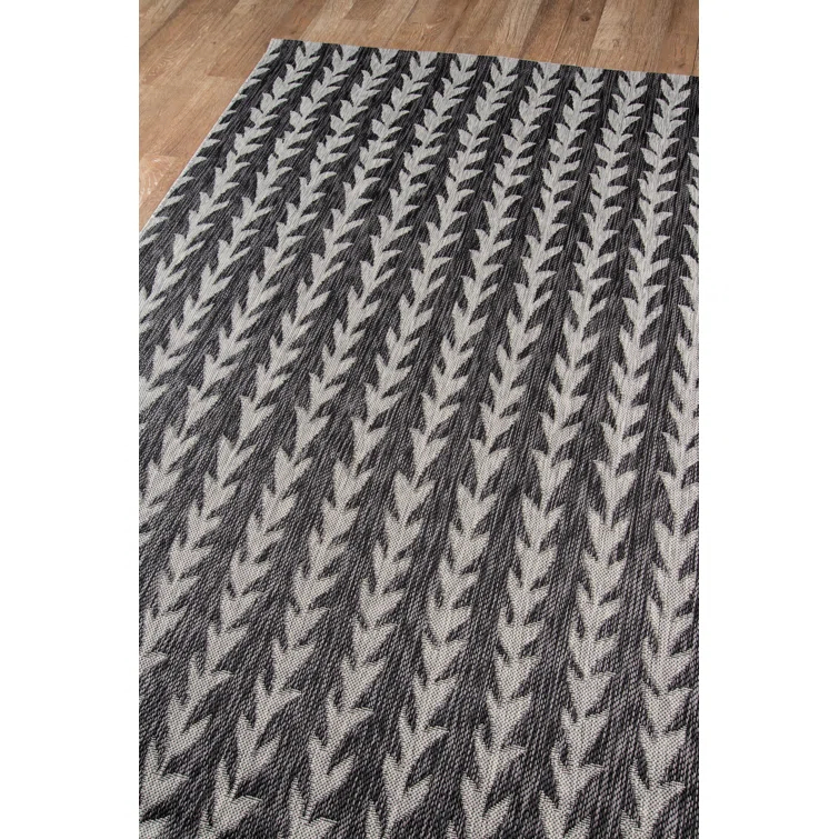 Amalfi Charcoal/Gray Indoor/Outdoor Rug