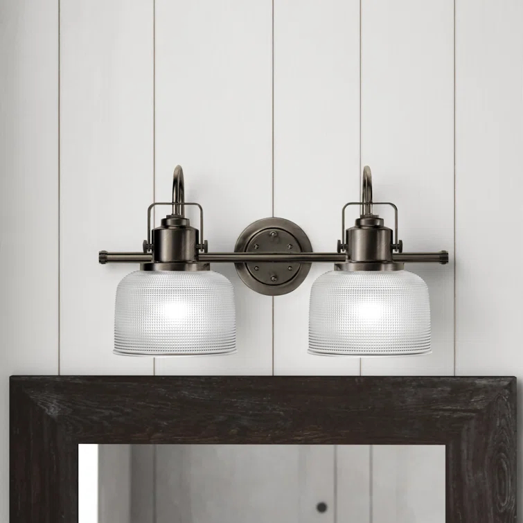 Rosser 2 Light Transparent Dimmable Vanity Light