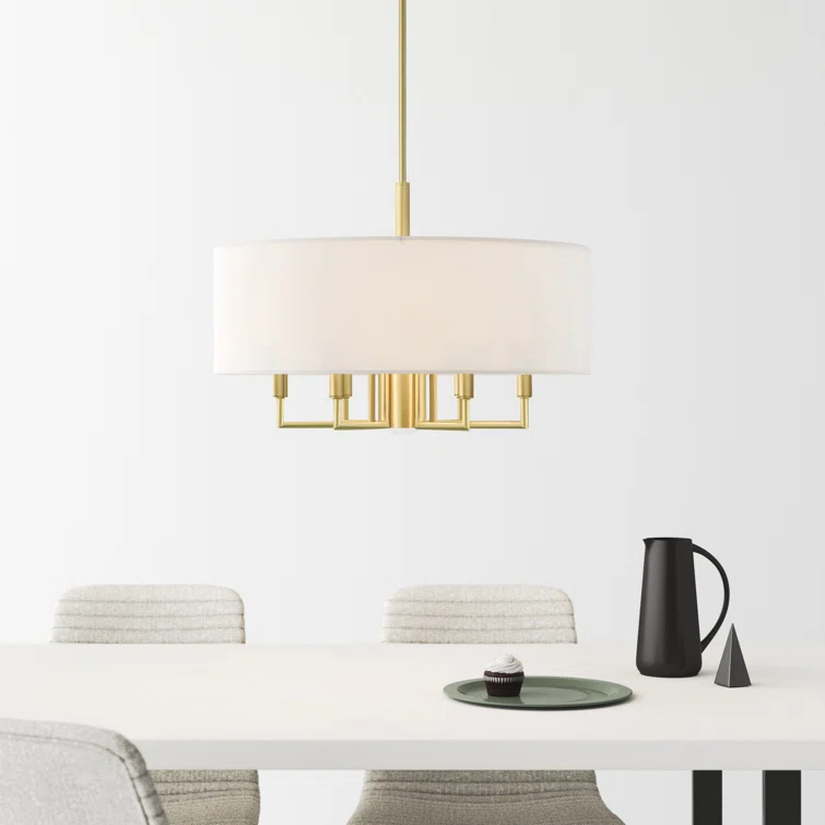 Moonlighter 7 Light Metal Dimmable Drum Chandelier