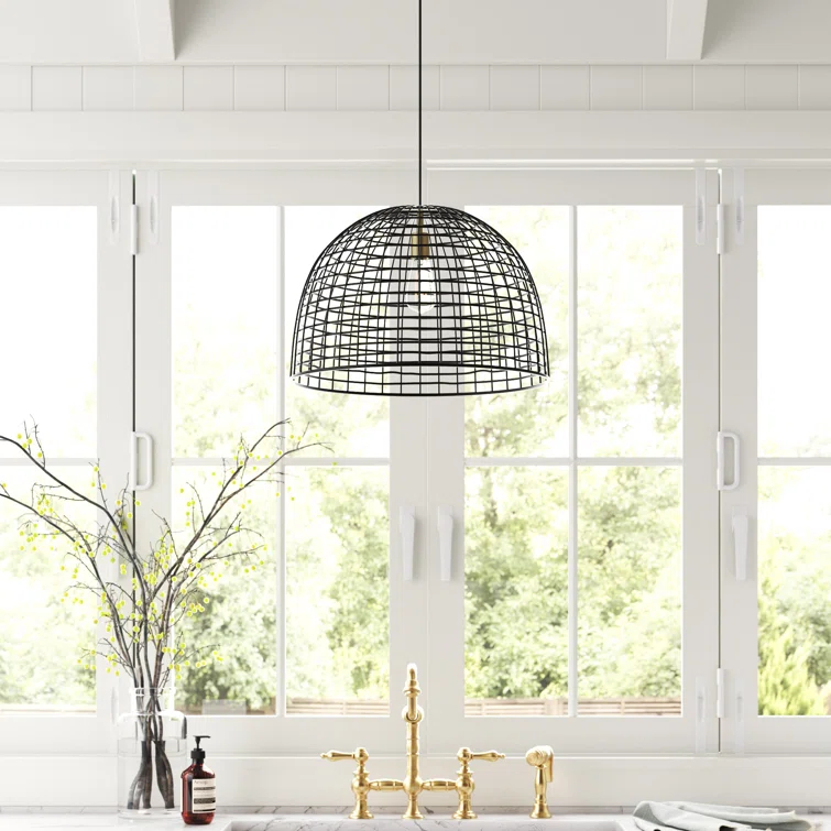 Wexler 1 - Light Pewter Single Pendant