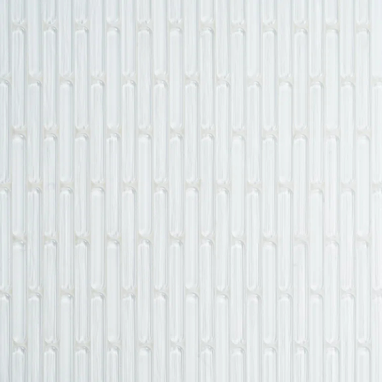 Reed 11.81 in. x 12.04 in. Polished Glass Wall Mosaic Tile (0.98 Sq. Ft. / Each)