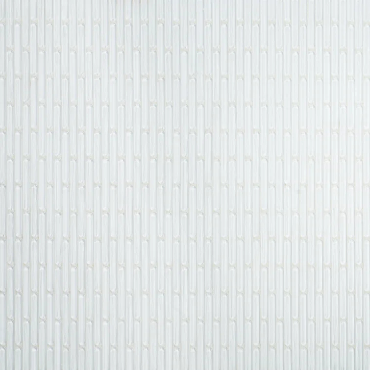 Reed 11.81 in. x 12.04 in. Polished Glass Wall Mosaic Tile (0.98 Sq. Ft. / Each)