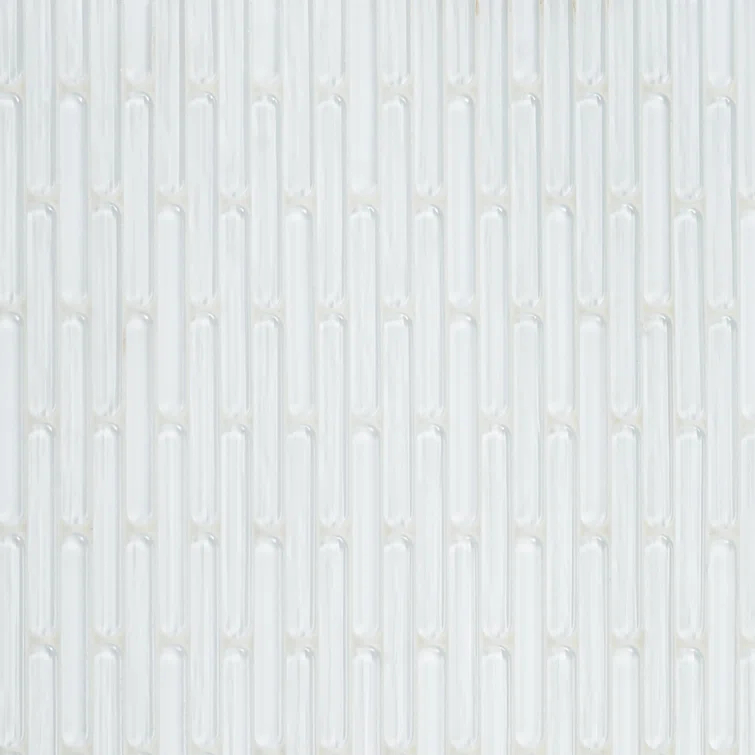 Reed 11.81 in. x 12.04 in. Polished Glass Wall Mosaic Tile (0.98 Sq. Ft. / Each)