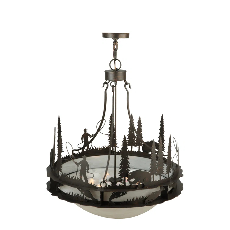 2nd Ave Lighting Fisherman 6 - Light Copper Rust Unique/Statement Pendant