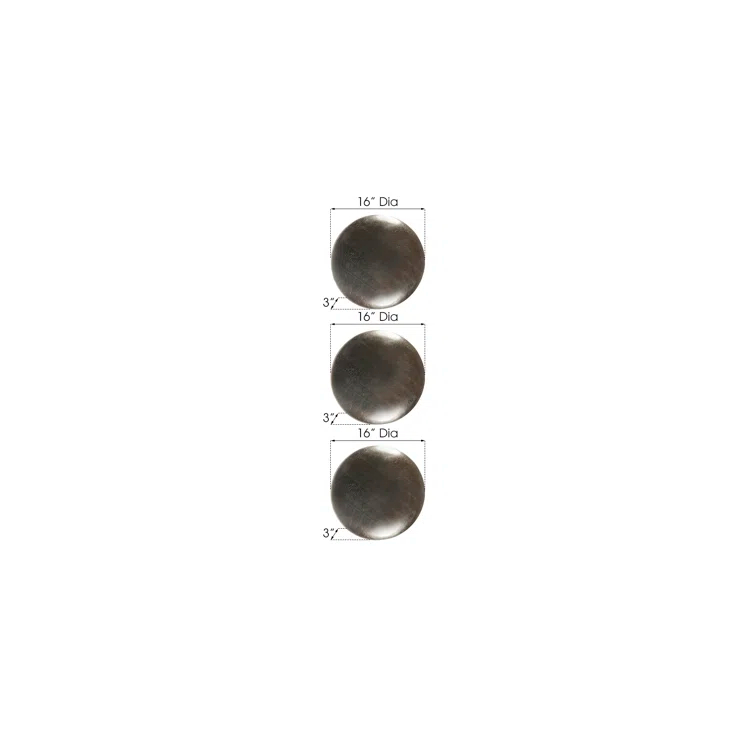Dimensional 3 Piece Orb Wall Décor Set (Set of 3)